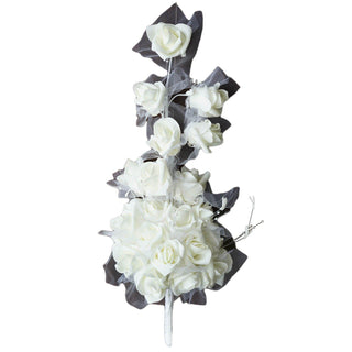 Create Unforgettable Memories with Cream Artificial Handcrafted Foam Rose Flowers