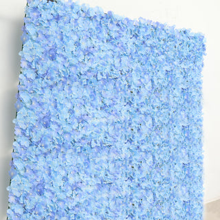 Create Stunning Décor with Serenity Blue UV Protected Hydrangea Flower Wall Mat Backdrop