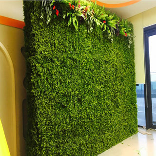Create Stunning Event Decor with Lime Green Boxwood Hedge Genlisea Garden Wall Backdrop Mat