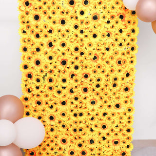 Brighten Your Space with Artificial Sunflower Wall Mat Brighten Your Space with Artificial Sunflower Wall Mat
