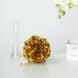 2 Pack | 7inch Gold Artificial Silk Rose Flower Ball, Silk Kissing Ball