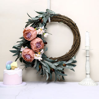 Elevate Your Event Decor with Dusty Rose Artificial Silk Peony Flower Heads