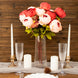 2 Pack | 19inch Burgundy / Dusty Rose Artificial Peony Flower Wedding Bouquets, Flower Arrangements
