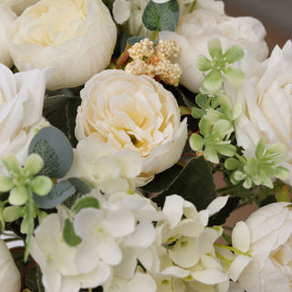 Create Unforgettable Event Decor with Assorted Ivory Silk Floral Bouquets