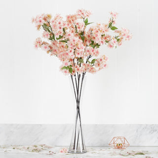 Elegant Blush Artificial Silk Cherry Blossom Flowers