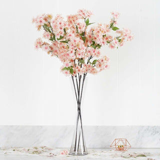 Elegant Blush Artificial Silk Cherry Blossom Flowers Elegant Blush Artificial Silk Cherry Blossom Flowers