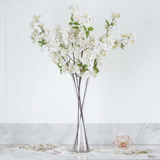 Lovely White Artificial Silk Cherry Blossom Flowers Lovely White Artificial Silk Cherry Blossom Flowers