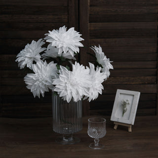 Experience the Beauty of White Silk Dahlia Flowers
