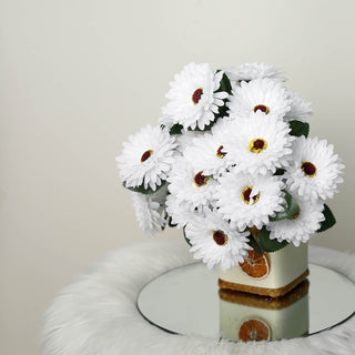 White Artificial Silk Gerbera Daisy Flower Bouquets: A Touch of Elegance