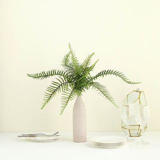 Add a Touch of Natural Freshness with the 20" Artificial Cycas Fern Green Leaf Plant