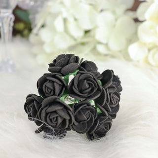 Add Elegance to Your Décor with 48 Black Real Touch Artificial Roses Add Elegance to Your Décor with 48 Black Real Touch Artificial Roses
