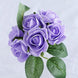 24 Roses | 2inch Lavender Lilac Artificial Foam Flowers With Stem Wire and Leaves