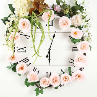 Blush Artificial Silk Rose Hanging Flower Garland Vine: The Perfect Decorative Accent Blush Artificial Silk Rose Hanging Flower Garland Vine: The Perfect Decorative Accent