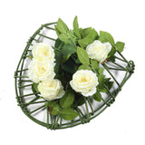 6ft | Cream Real Touch Artificial Rose & Leaf Flower Garland Vine