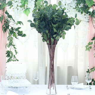 Lush and Vibrant: Light Green Artificial Eucalyptus Branches for Stunning Event Décor