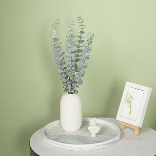 Add Serene Green Flair to Your Space with 30 Stems of Frosted Green Artificial Eucalyptus Sprays