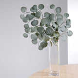 4 Pack | 25inch Frosted Green Artificial Silk Eucalyptus Leaf Branches