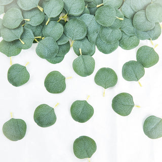 Frosted Green Artificial Greenery Eucalyptus Leaves for Stunning Event Decor