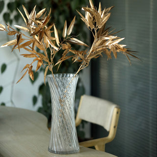 Create a Striking Display with Metallic Gold Artificial Bamboo Leaves