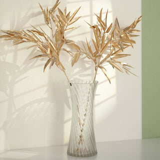 Add a Touch of Elegance with Gold Artificial Bamboo Leaf Branches Add a Touch of Elegance with Gold Artificial Bamboo Leaf Branches