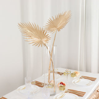 Elevate Your Decor with Shiny Gold Faux Plant Vase Filler