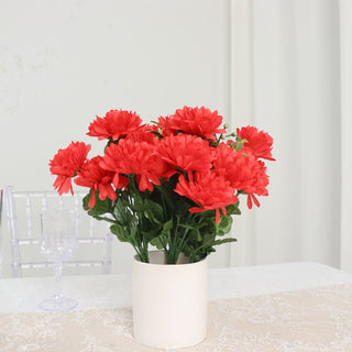 Elevate Your Event Decor with Red Artificial Silk Chrysanthemum Flower Bouquets