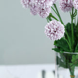 2 Bushes | 33inch Lavender Lilac Artificial Mums Spray