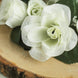 4 Pack | 3Inches Ivory Artificial Silk Rose Flower Candle Ring Wreaths#whtbkgd
