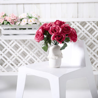 The Beauty of Fuchsia Velvet Roses