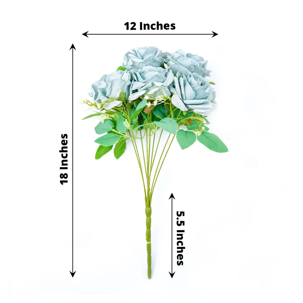 18 in tall Silk Rose Bushes Artificial Flowers