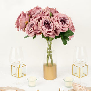 Elevate Your Event Decor with Dusty Rose Premium Silk Flowers