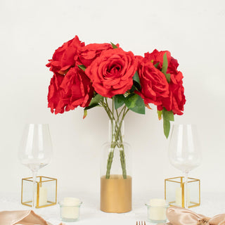 Beautiful Red Faux Flowers for Event Decor