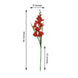 3 Stems | 36inch Tall Red Artificial Silk Gladiolus Flower Spray Bushes