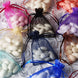10 Pack | 3inch Navy Blue Organza Drawstring Wedding Party Favor Gift Bag