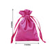 12 Pack | 3inch Fuchsia Satin Drawstring Wedding Party Favor Gift Bags