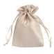 12 Pack | 4x6inch Beige Satin Drawstring Wedding Party Favor Gift Bags#whtbkgd
