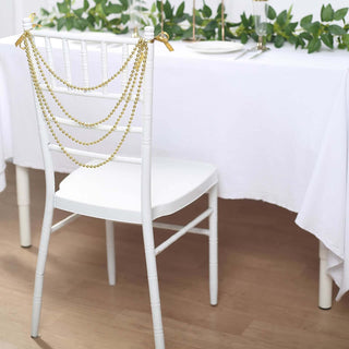 Create a Timeless and Luxurious Atmosphere with Gold Faux Pearl Chair Decor Create a Timeless and Luxurious Atmosphere with Gold Faux Pearl Chair Decor