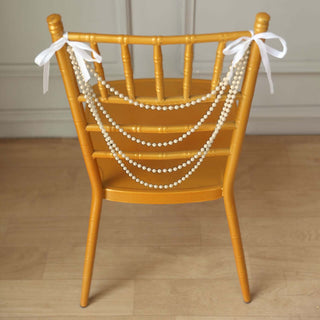 Timeless Ivory Pearl Chair Sash Timeless Ivory Pearl Chair Sash