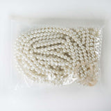 10 Pack | 8mm Glossy Ivory Faux Mother of Pearls Craft String Beads