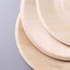 25 Pack | 9inches Eco Friendly Natural Birchwood Wooden Round Dinner Plates