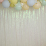 8ftx8ft Iridescent Sequin Event Background Drape, Photo Backdrop Curtain Panel