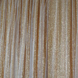 20ftx10ft Premium Gold Chiffon Sequin Event Curtain Drapes, Dual Layer Photo Backdrop Event#whtbkgd