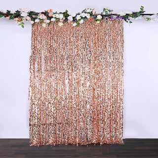 Create a Magical Atmosphere with our Blush Sequin Backdrop