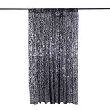 8ftx8ft Black Big Payette Sequin Event Background Drapery Panel, Photo Backdrop Curtain