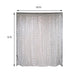 20ftx10ft White Sheer Organza w/Warm LED Lights Decorative Curtain Panel