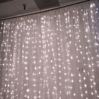 Create a Mesmerizing Atmosphere with White Sheer Organza and Warm LED Lights