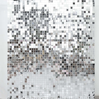 Shiny Silver Sequin Wall Backdrop Panels Shiny Silver Sequin Wall Backdrop Panels