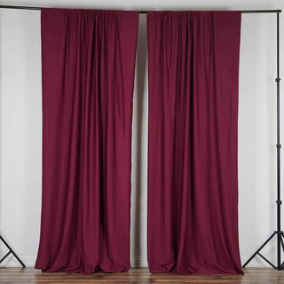 Elegant Burgundy Scuba Polyester Curtain Panel for Stunning Backdrops Elegant Burgundy Scuba Polyester Curtain Panel for Stunning Backdrops