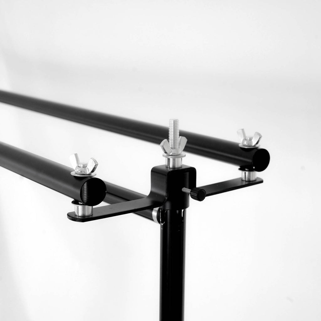 10ft Triple Cross Bar Backdrop Stand, DIY Adjustable Heavy Duty