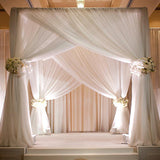 10ft | 4 Post DIY Photography Backdrop Stand, Wedding Arch Canopy Tent